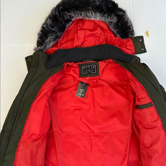 NEW GUESS Men's Aviator Puffer Jacket - Picture 4 of 11